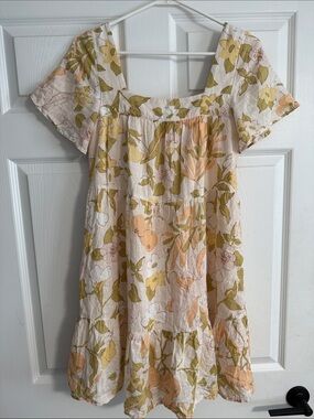 Women’s Small Rails The Valentina Linen Dress Citrus Floral